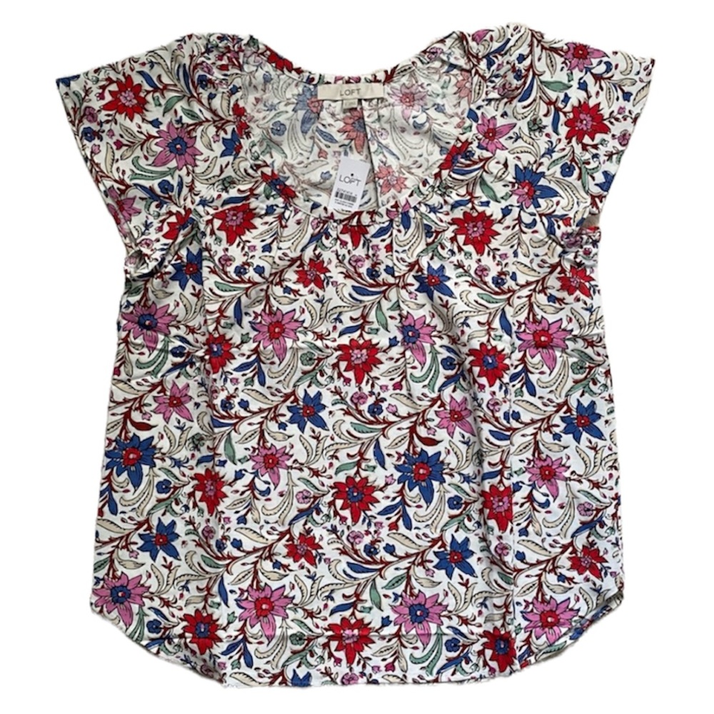 NWT Loft Spring Bloom tunic top